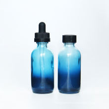 5ml 10ml 15ml 30ml 50ml 100ml Gradient Blue Glass Essential Oil Bottle Additive Agent Glass Bottle With Dropper